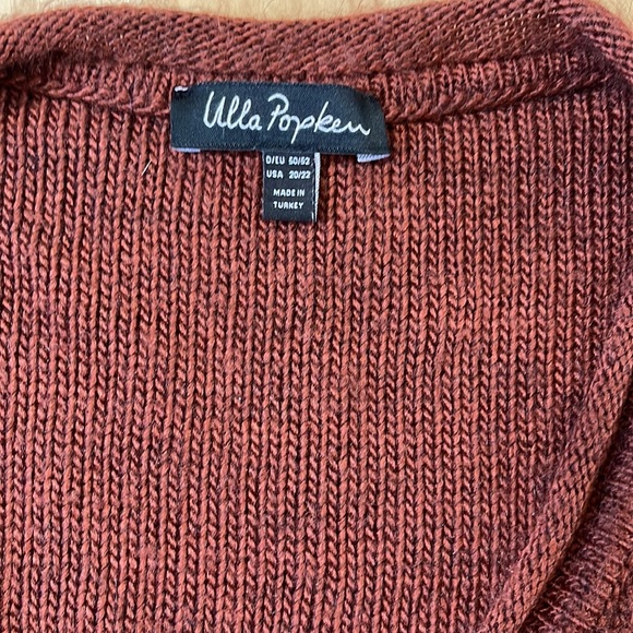 Ulla Popken Brown V Neck Sweater, EUC - Picture 2 of 11